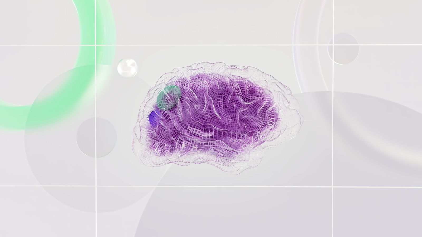 Abstract digital brain visualisation, representing AI and NLP analysis of app store review data