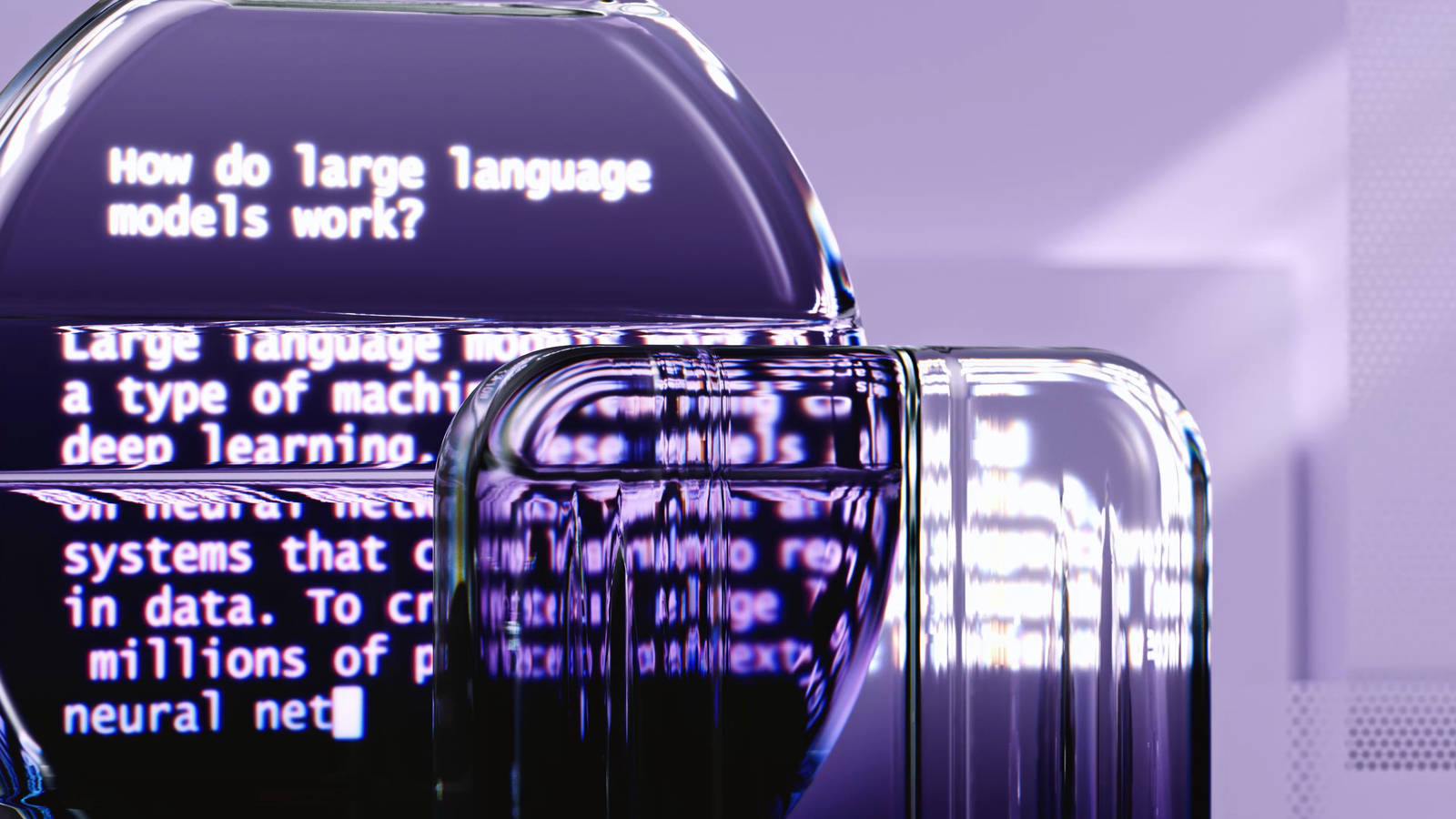 Abstract illustration of large language models, representing interfaces designed for AI agents